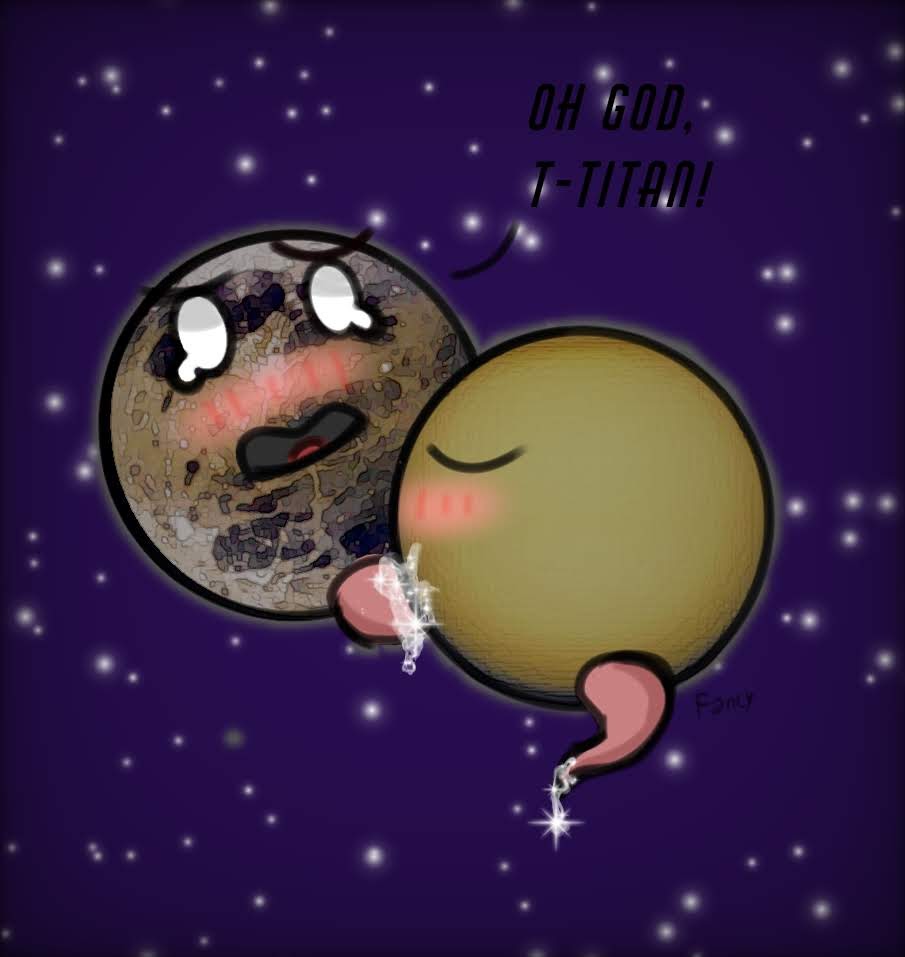 animate_inanimate blush cum ganymede_(satelite) ganymede_(solarballs) gay gay_blowjob male/male moon planet planetballs solarballs space starry_background titan_(satelite) titan_(solarballs)