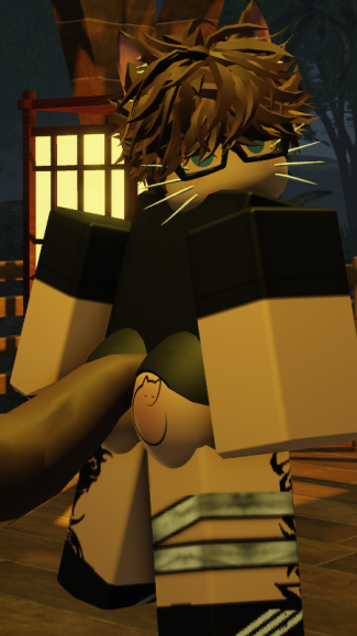 3d big_ass big_butt big_penis butt_focus cat_ears cat_tail catboy funkycatboys gay glasses kraxxcat roblox robloxian self_upload solo_male spank_marks tagme tattoo_on_butt thick_ass