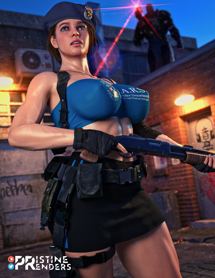 1girls 3d 3d_(artwork) abs alternate_version_at_source alternate_version_available ass badge big_ass big_breasts big_butt breasts breasts_out bubble_ass bubble_butt busty capcom casual curvaceous curvy curvy_female curvy_figure exposed_breasts female female_only firearm fit fit_female front_view handgun handwear headwear hourglass_figure huge_breasts human jill_valentine jill_valentine_(sasha_zotova) large_breasts legwear neckwear nemesis_(resident_evil) pale_skin pawg pristinerenders resident_evil resident_evil_3 resident_evil_3_remake s.t.a.r.s skirt solo tactical_gear thick thick_ass thick_thighs tubetop voluptuous voluptuous_female weapon wide_hips