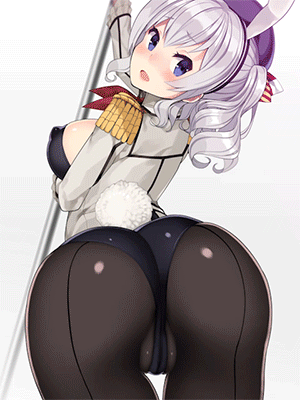 animated, ass, ass focus, begging for cum, begging for sex, bunny ears, cameltoe, female, in heat, kantai collection, kashima (kantai collection), kuro chairo no neko, playboy bunny, presenting ass, presenting hindquarters, presenting pussy, pussy, ready for sex, ready to fuck, smiling, stripper pole, twintails
