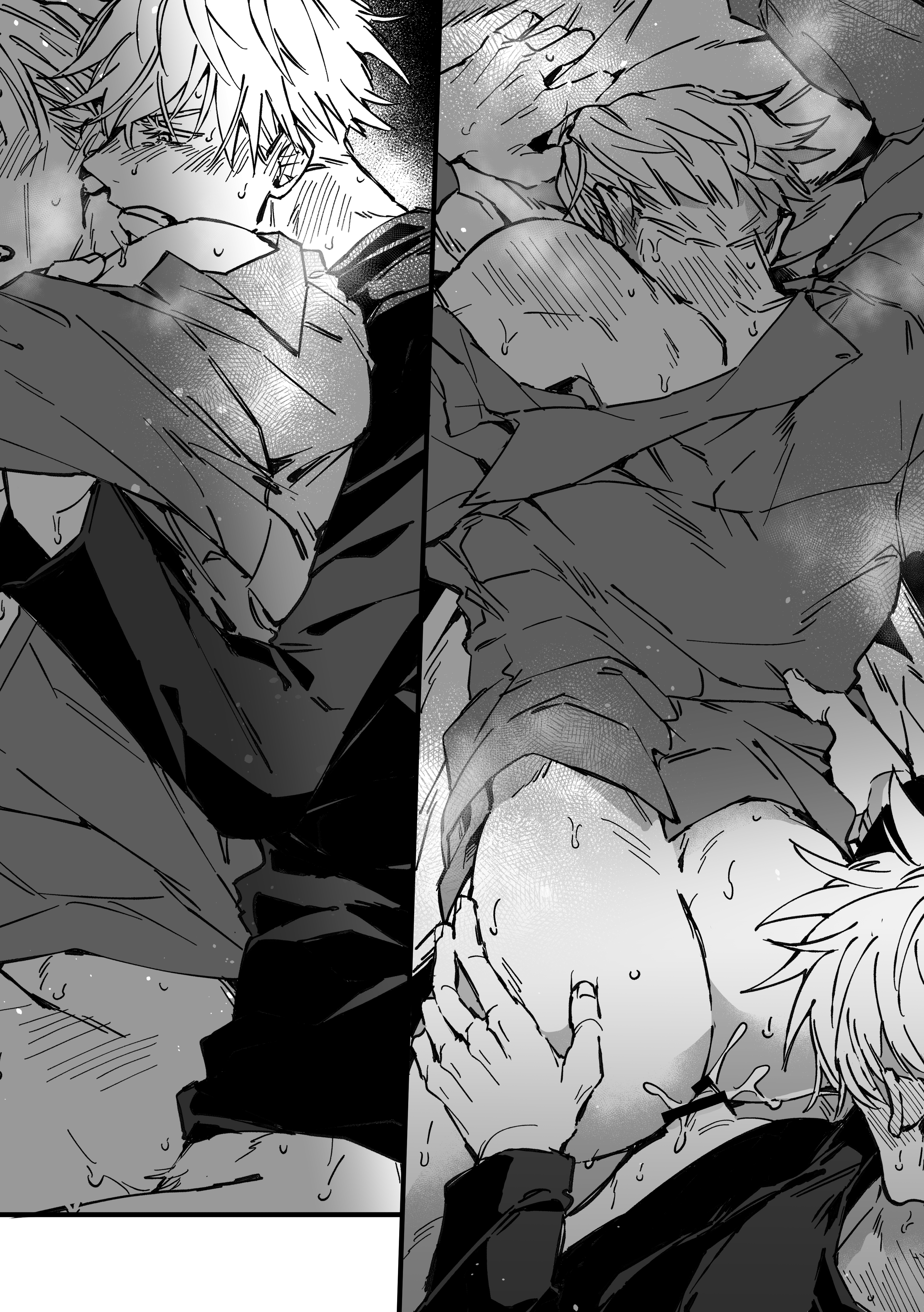 2boys, anal, gay, jujutsu kaisen, kento nanami, male, male focus, male only, male penetrated, male penetrating male, penetration, satoru gojo, yaoi