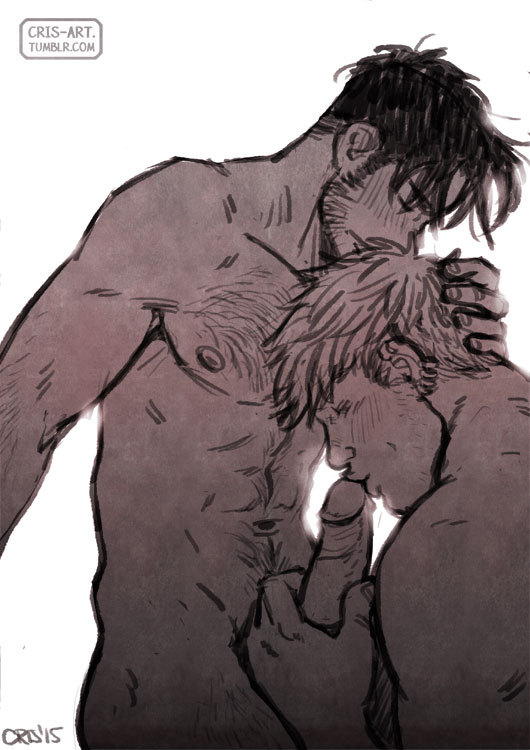 2boys arm_hair backlighting bad_id bad_tumblr_id bara black_hair blonde_hair blush chest_hair completely_nude couple crisart erection feet_out_of_frame from_side gay gay_sex greyscale hand_on_another's_head hulkling kissing_penis leg_hair long_sideburns male_focus male_only marvel monochrome multiple_boys navel navel_hair nipples nude pectorals short_hair sideburns sideburns_stubble thick_eyebrows toned toned_male wiccan yaoi