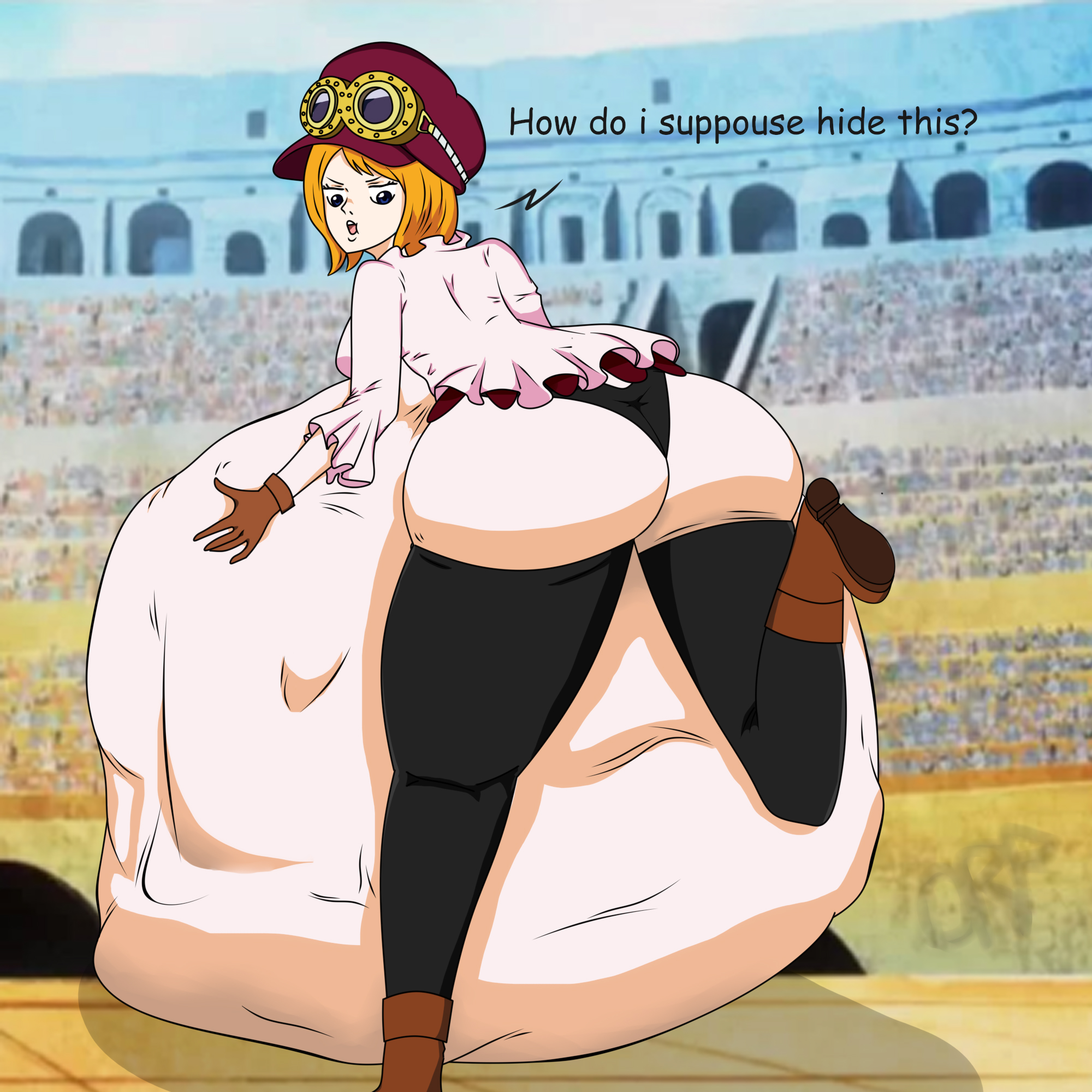 1girls, ambiguous prey, anime, annoyed, annoyed expression, artist request, ass, big ass, big butt, exposed ass, female, female only, female pred, ginger, ginger hair, hand on belly, koala (one piece), light skin, light-skinned female, manga, multiple prey, one piece, oral vore, orange hair, regret, same size vore, shuciha, squirming, squirming gut, struggling, struggling prey, thick thighs, thighs, vore, vore belly