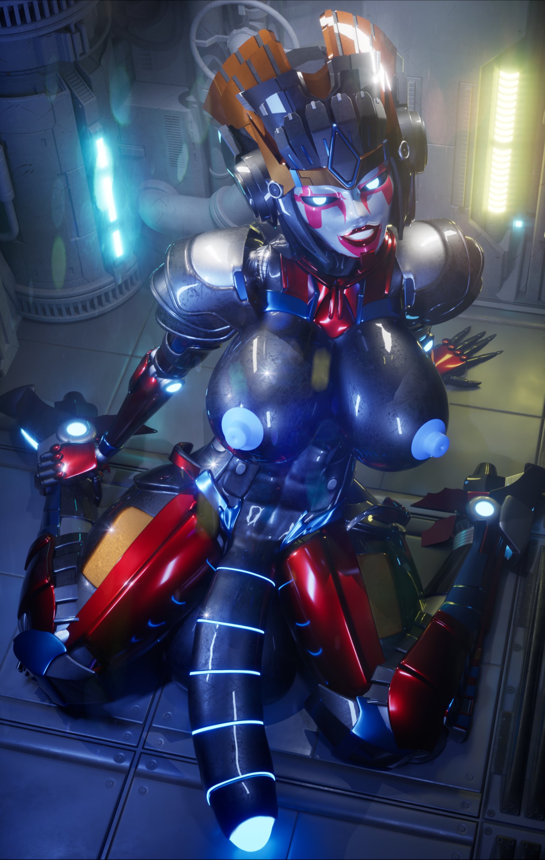1futa, 3d, 3d (artwork), abs, big breasts, big nipples, big penis, breasts, cosmic trance, futa only, futanari, giant breasts, giant penis, glowing penis, heeled feet, huge breasts, huge cock, intersex, metallic penis, monsterdongsart, on knees, penis, robot, robot futa, robot penis, solo, tagme, transformers, windblade