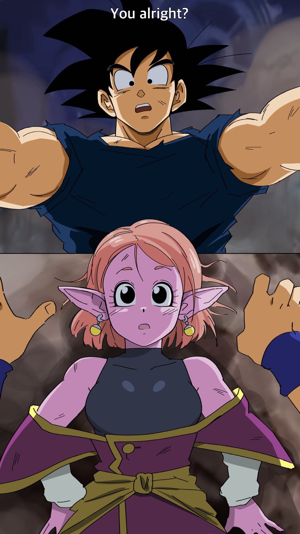 chronoa cute dragon_ball gokutrash male/female petite_female smaller_female son_goku super_dragon_ball_heroes