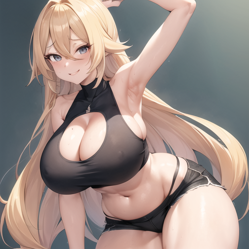 1girls ai_generated armpit_up athletic athletic_female big_breasts blonde_hair boob_window bust busty cleavage cleavage_cutout cynthia_(pokemon) exposed_stomach female female_human fit_female game_freak huge_breasts human_female human_only large_breasts long_hair massive_breasts nemus_waifu_generator nintendo pokémon pokemon pokemon_(game) pokemon_champion pokemon_character pokemon_dppt pooplool raised_arm simple_background slight_blush smile smiling smiling_at_viewer sole_female solo solo_female tagme thick_thighs thin_arms very_long_hair voluptuous