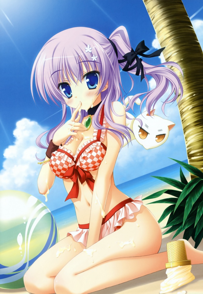 bikini cleavage hontani_kanae mihama_hitsuji mizugi natsu_yume_nagisa