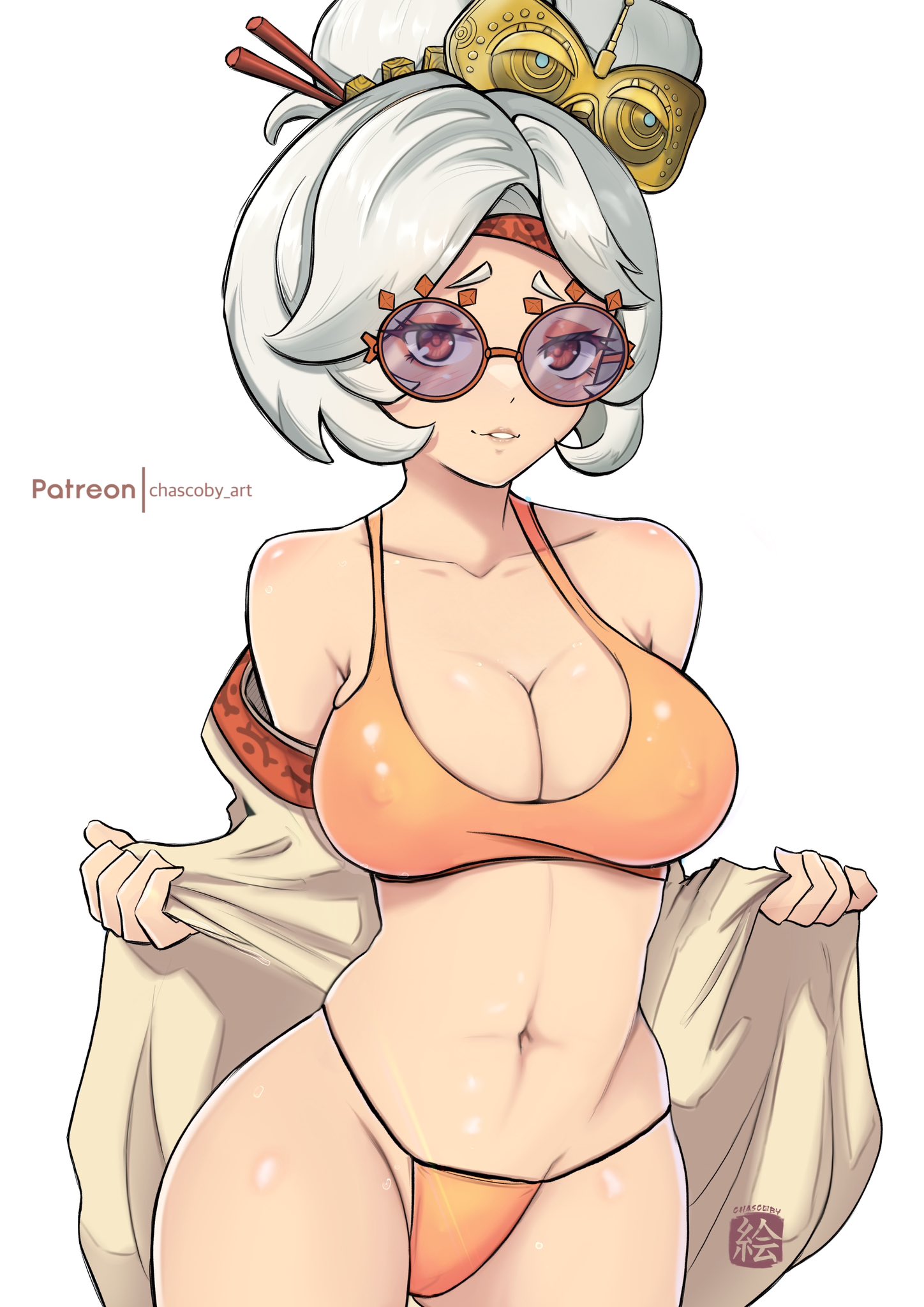 alternate costume, breasts, chascoby, female, female only, nintendo, purah, purah (tears of the kingdom), solo, tears of the kingdom, the legend of zelda