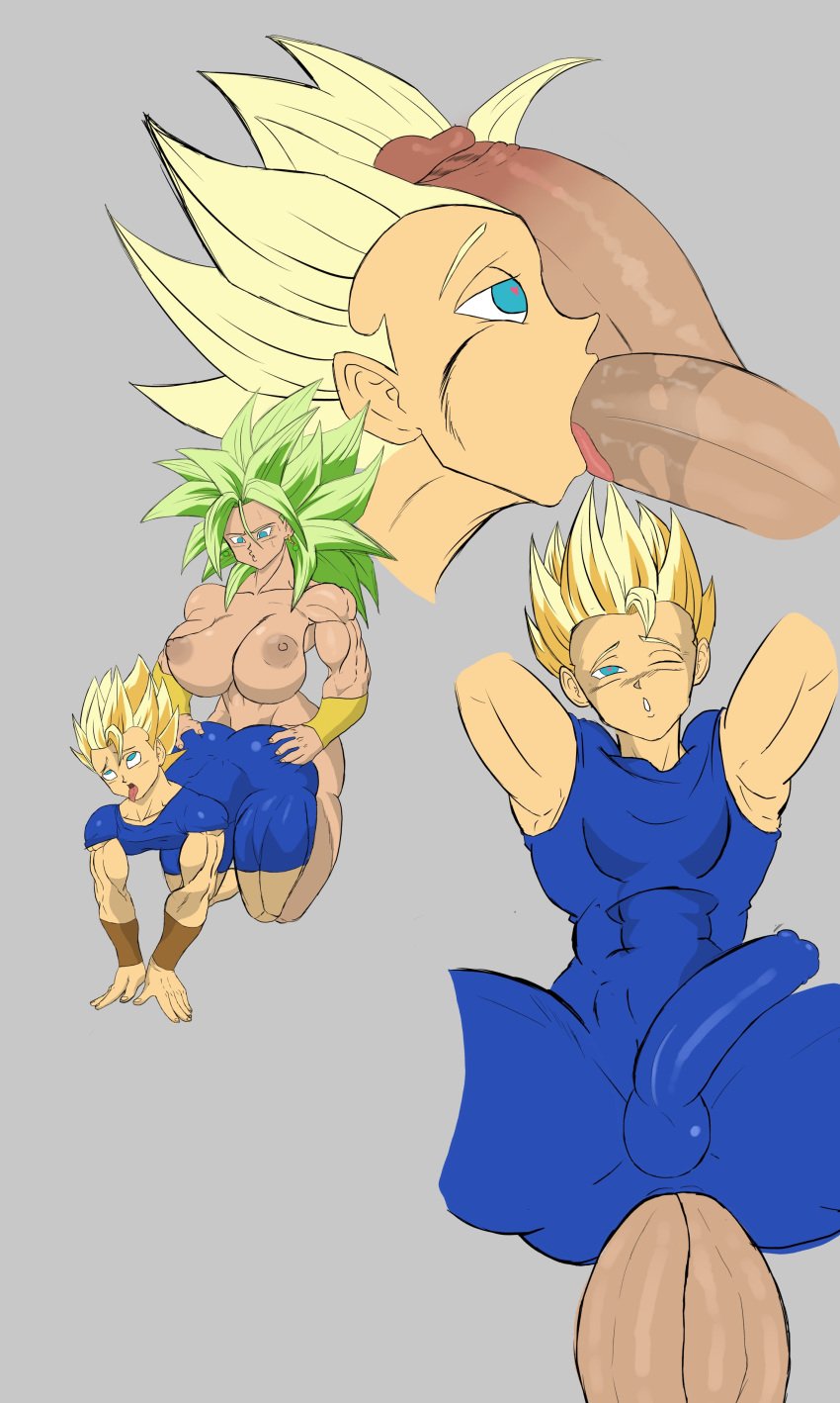 1boy 1futa 2_penises ambush_(trap) anal areolae balls big_ass big_breasts big_penis black_hair bottom_heavy breasts cabba clothed clothing diphallia diphallism double_anal dragon_ball dragon_ball_super duo erection erection_under_clothes fellatio femboy futa_is_bigger futanari green_hair human kefla light-skinned_futanari light-skinned_male light_skin male male_focus monkeypeen multi_penis muscular muscular_male nipples nude oral partially_clothed penis rolling_eyes sex short_hair spiky_hair spread_legs tongue tongue_out universe_6/universe_7 universe_6_girls