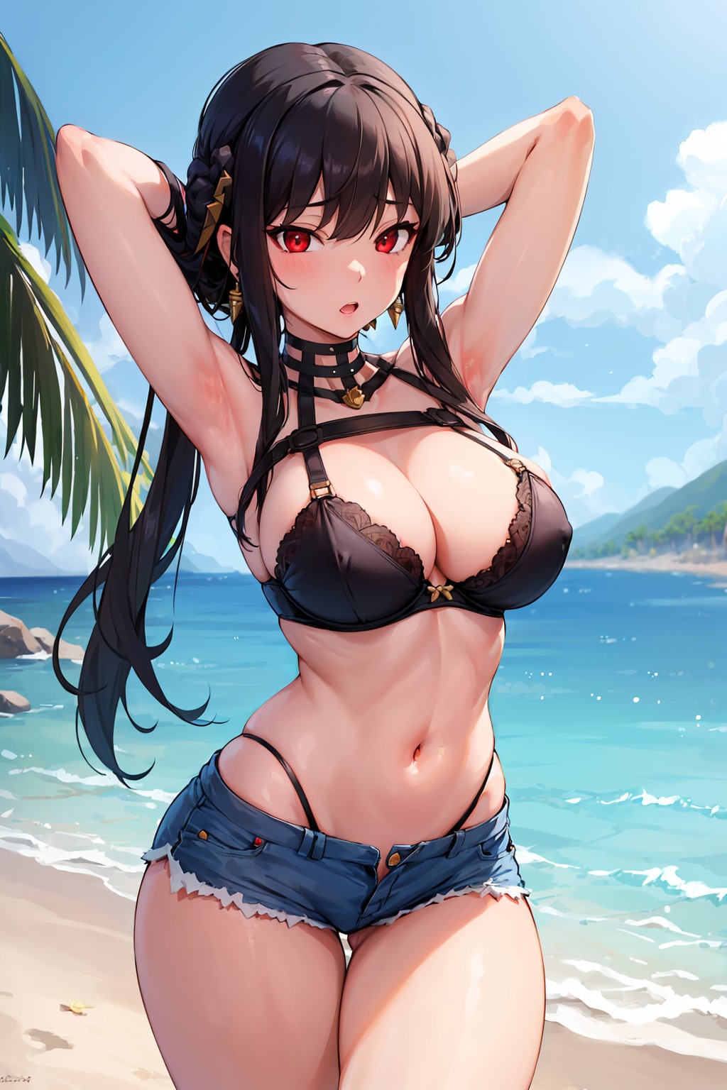 1girls, ai generated, assassin, breasts, curvy body, curvy female, curvy figure, female, female focus, female only, huge breasts, red eyes, seductive look, solo female, solo focus, spy x family, stable diffusion, thorn princess, voluptuous, voluptuous female, yor briar, yor forger