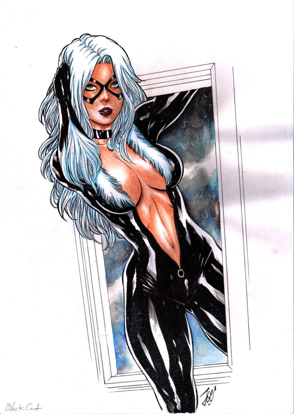 1girls black_cat_(marvel) curvaceous curvy_body curvy_female ed_benes_studio felicia_hardy female_focus female_only hi_res huge_breasts joe_lima latex_black latex_suit marvel marvel_comics skin_tight spider-man_(series) victim_official voluptuous voluptuous_female