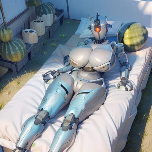 ai_generated android assaultron bed breasts fallout fallout_4 gynoid huge_breasts lying_on_bed on_bed robot robot_girl robot_humanoid stable_diffusion thick_thighs voluptuous voluptuous_female