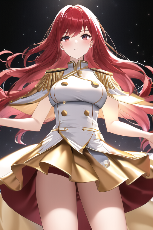 ai_generated battle_academia_lux_prestige_edition battle_academia_series demacia league_of_legends luxanna_crownguard novelai prestige_skin red_hair skirt