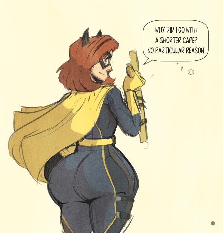 ass barbara_gordon bat_ears batgirl big_ass big_butt butt cape dc dc_comics eyemask giant_ass gloves gotham_knights huge_ass jakal63 large_ass looking_back mask masked pawg red_hair red_head redhead showing_off_ass superhero_costume superheroine thick thick_ass weapon wide_ass wide_hips yellow_cape yellow_gloves