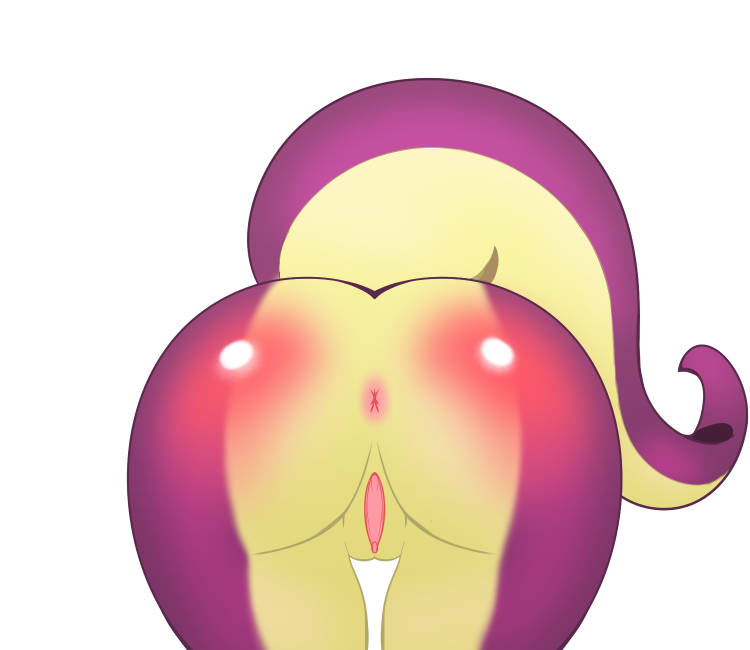 anthro anus bat blush body_blush butt_blush dragon female genitals hybrid lepa mammal narrikatti purple_body purple_skin pussy solo tail yellow_body yellow_skin