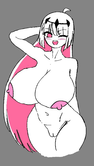 1girls, big breasts, blush, breasts, completely nude, dracoarcto, edit, female, female only, friday night funkin, naked, naked female, navel, nikusa (sugarratio), nipples, nude, nude female, nude filter, pussy, smile, solo, solo female, third-party edit