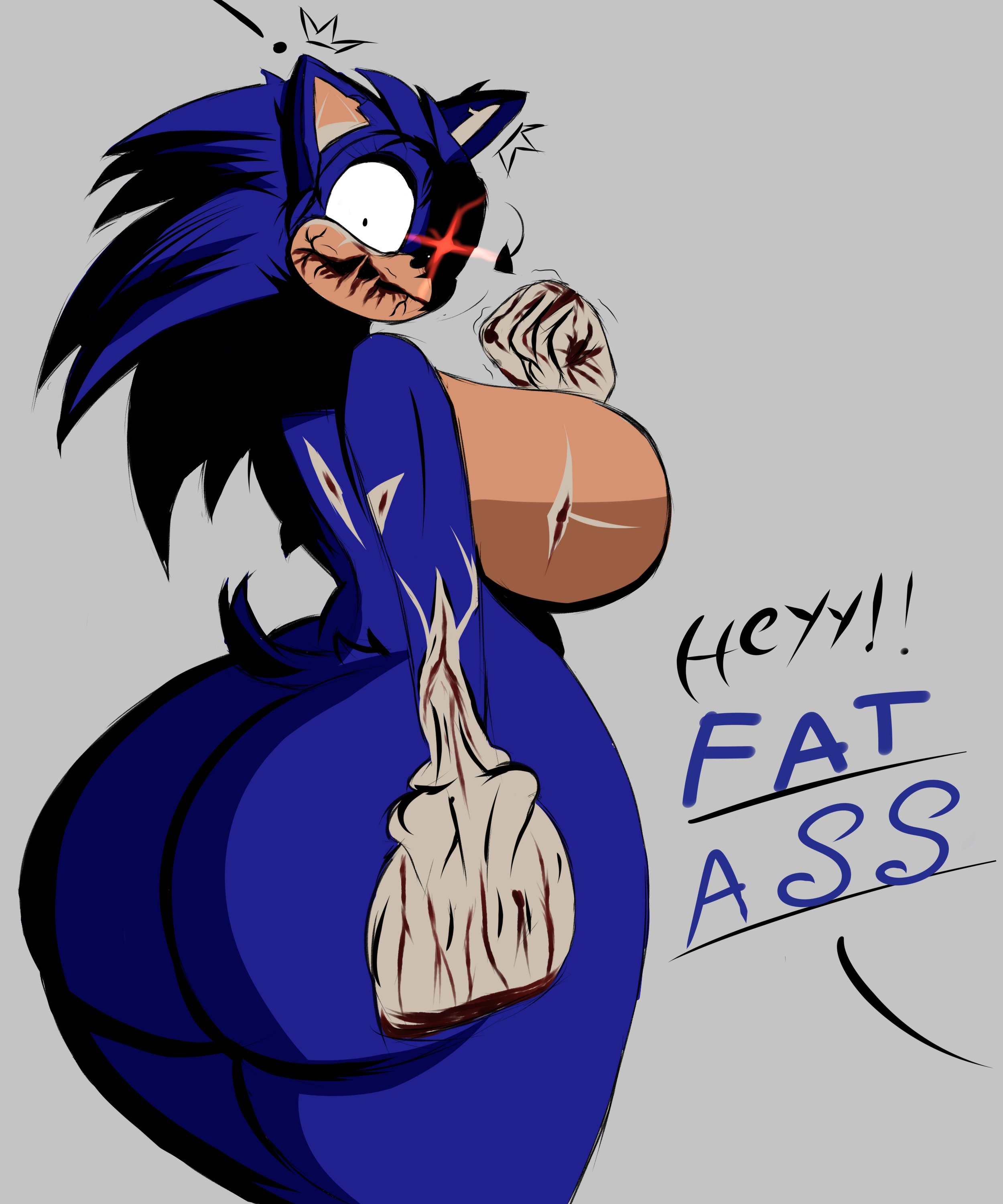 ass, curvy figure, exe (revie), faker (revie), huge ass, solo, sonic (series), sonic the hedgehog, sonic the hedgehog (series), sonic.exe, sonic.exe (series)