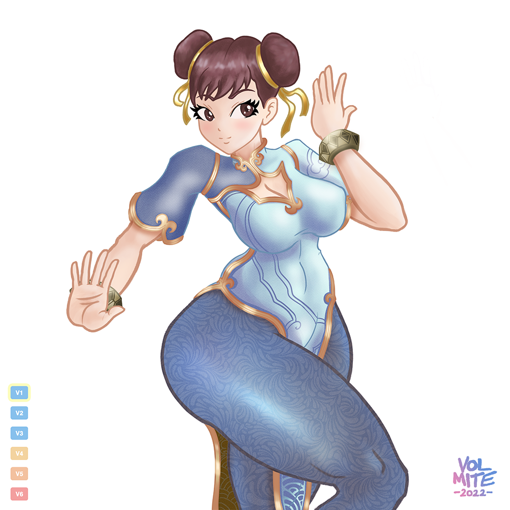 1girls big_thighs chun-li costume female female_only fully_clothed solo street_fighter street_fighter_6 volmite