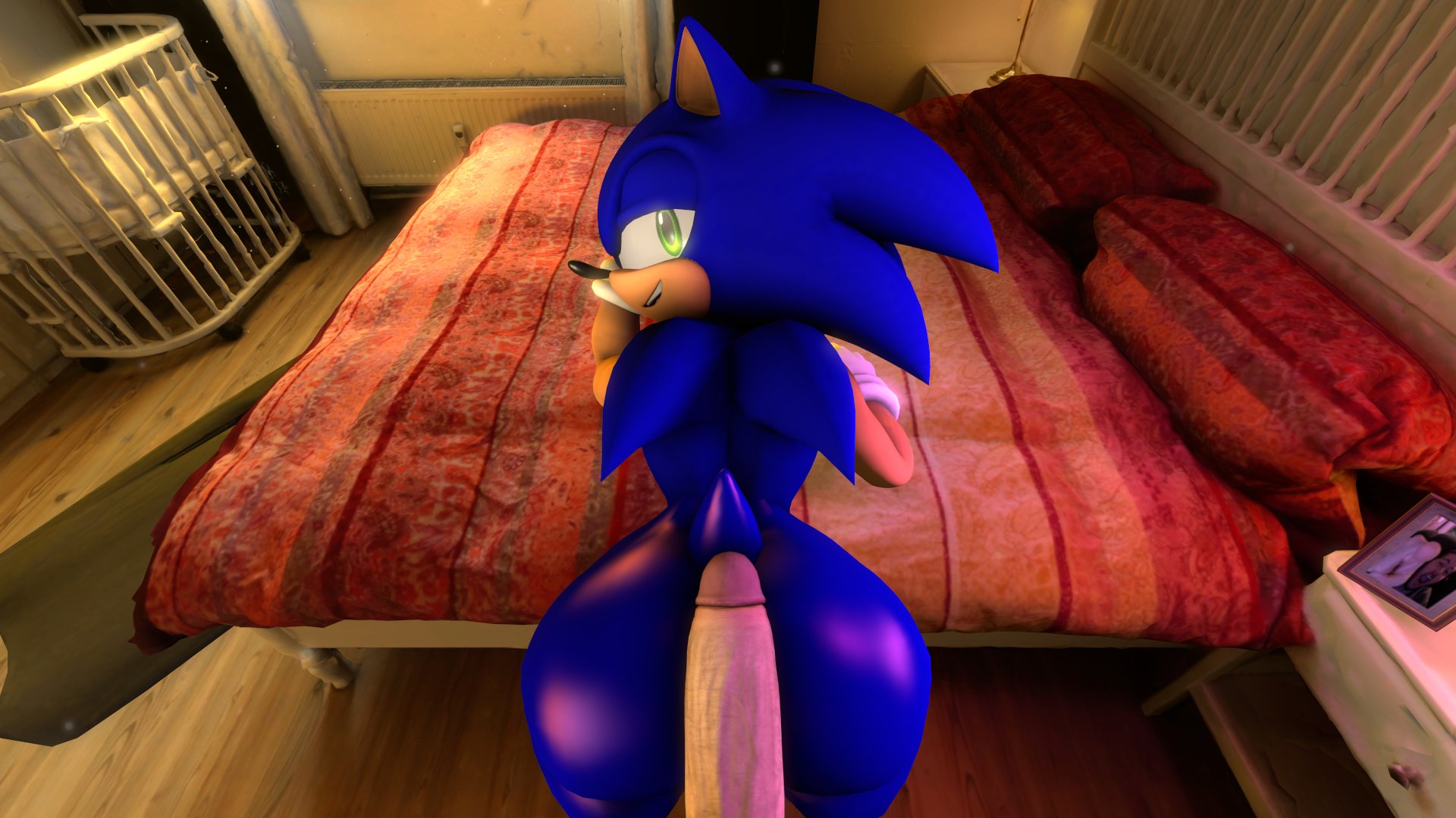 2boys, 3d, aidenz, anon, anthro, ass, assjob, bed, bedroom, bedroom eyes, big ass, big penis, blue skin, bubble ass, bubble butt, buttjob, doggy style, furry, gay, green eyes, hot dogging, human, human on anthro, human penetrating, human penetrating anthro, interspecies, interspecies yaoi, light skin, light-skinned male, looking at viewer, looking back, male, male only, male pov, penis, penis on ass, pov, seductive eyes, seductive look, seductive smile, sfm, sonic (series), sonic the hedgehog, sonic the hedgehog (series), source filmmaker, uncle aiden, yaoi