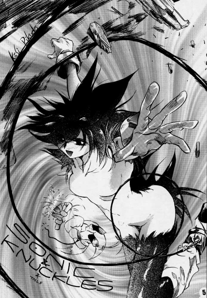 1990s 1997 20th_century animal_ears comic doujinshi fox_ear fox_ears genderswap_(mtf) gloves greyscale long_hair monochrome nude rikudou_koushi rule_63 scan sega_mega_drive sonic_(series) sonic_the_hedgehog spiked_hair tails tailsko