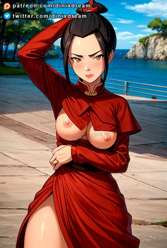 1girls, ai generated, avatar legends, avatar the last airbender, azula, dinixdream, female, female only, fire nation, princess, solo, solo focus, stable diffusion