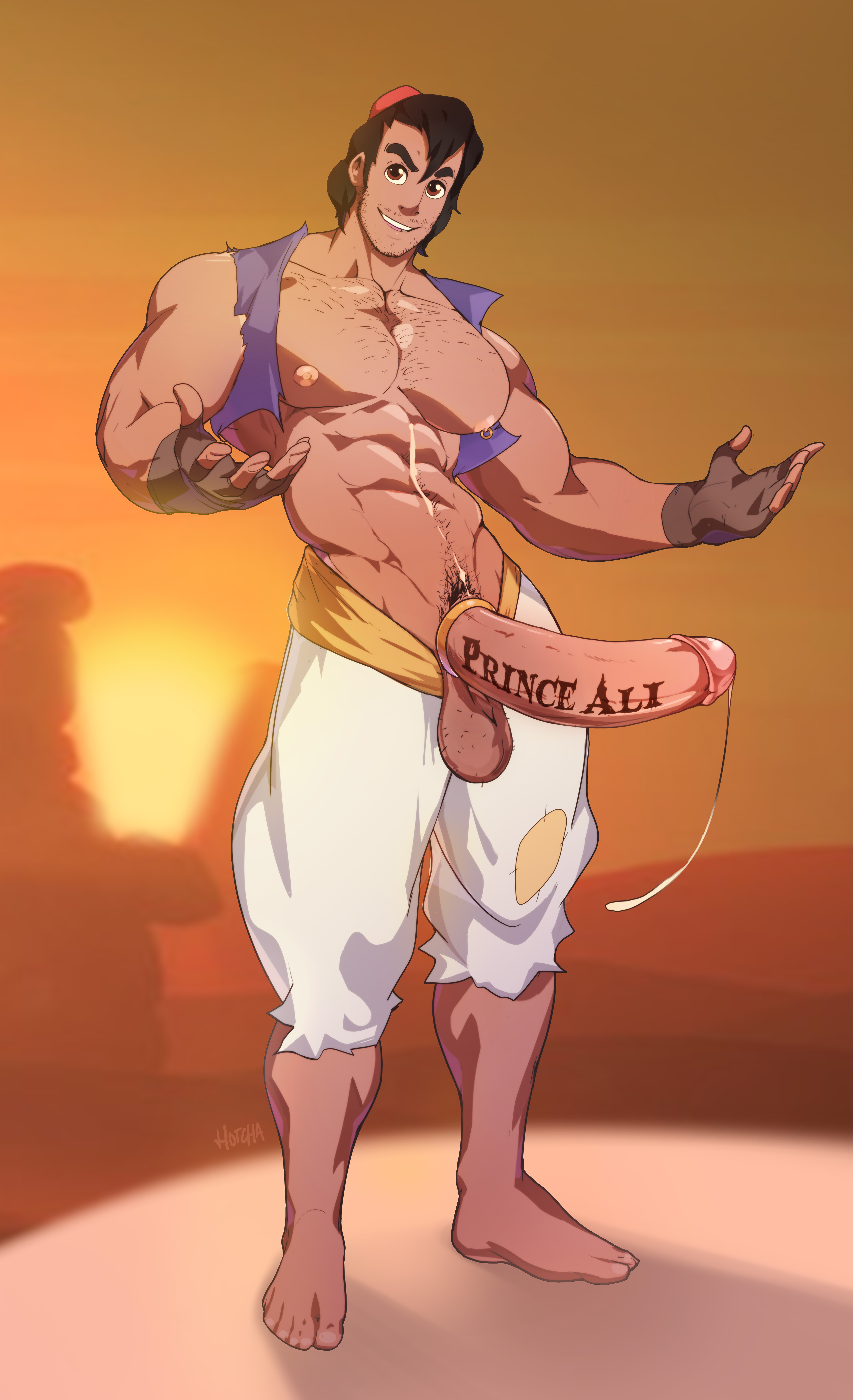 1boy, aladdin, aladdin (character), balls, ballsack, big balls, big penis, dangling balls, dangling penis, dangling testicles, disney, erection, gay, gay male, glans, heavy balls, hotcha, huge balls, huge cock, huge penis, long penis, low hanging balls, male, male only, muscle growth, muscles, muscular, muscular male, pecs, penis, precum, precum string, sagging balls, saggy balls, scrotum, testicles, thick penis, veiny penis