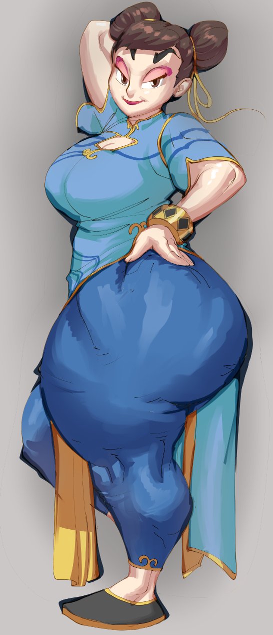 1girls alternate_version_available breasts capcom chun-li female female_only fully_clothed modaw solo street_fighter street_fighter_6 thick_thighs thighs tight_pants