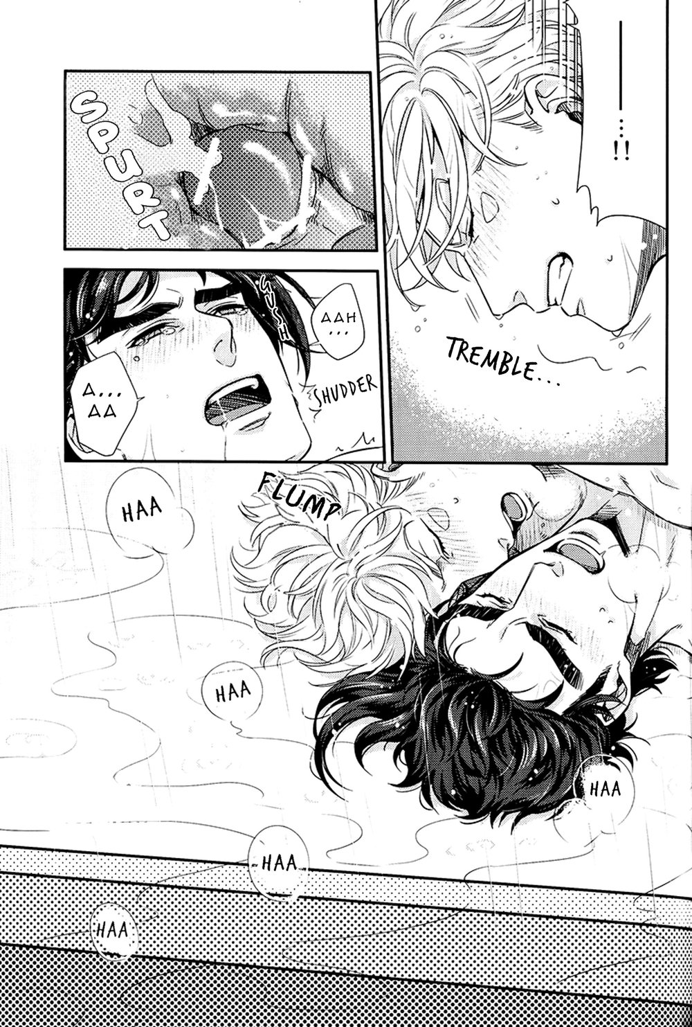 2boys bath bath_scramble_(comic) battle_tendency caesar_zeppeli dialogue english_text gay jojo's_bizarre_adventure joseph_joestar looking_pleasured male male_on_male male_only open_mouth orange_star pleasure_face text x-ray yaoi