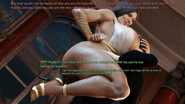 1boy, 1girls, 3d, 3d (artwork), age difference, aged up, amazon, ass, batman (series), bbw, big ass, big breasts, bigger female, breasts, bubble ass, bubble butt, bust, busty, chest, cleavage, curvaceous, curvy, curvy figure, damian wayne, dc, dc comics, demigod, demigoddess, dialogue, diana prince, english text, eyebrows, eyelashes, eyes, fat ass, female, hero, heroine, hips, hourglass figure, huge breasts, humanoid, injustice 2, justice league, large breasts, larger female, legs, light skin, light-skinned female, light-skinned male, lips, long hair, male, older female, olive skin, pervertmuffinmajima, princess, robin (damian wayne), robin (dc), round ass, round breasts, royalty, shorter male, smaller male, straight, superhero, superheroine, taller female, text, themysciran, thick ass, thick hips, thick legs, thick thighs, thighs, top heavy, top heavy breasts, venus body, voluptuous, voluptuous female, waist, wide hips, wide thighs, wonder woman, wonder woman (injustice), wonder woman (series), younger male