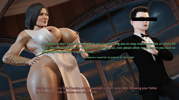 1boy, 1girls, 3d, 3d (artwork), age difference, aged up, amazon, ass, batman (series), bbw, big ass, big breasts, bigger female, breasts, bubble ass, bubble butt, bust, busty, chest, cleavage, curvaceous, curvy, curvy figure, damian wayne, dc, dc comics, demigod, demigoddess, dialogue, diana prince, english text, eyebrows, eyelashes, eyes, fat ass, female, hero, heroine, hips, hourglass figure, huge breasts, humanoid, injustice 2, justice league, large breasts, larger female, legs, light skin, light-skinned female, light-skinned male, lips, long hair, male, older female, olive skin, pervertmuffinmajima, princess, robin (damian wayne), robin (dc), round ass, round breasts, royalty, shorter male, smaller male, straight, superhero, superheroine, taller female, text, themysciran, thick ass, thick hips, thick legs, thick thighs, thighs, top heavy, top heavy breasts, venus body, voluptuous, voluptuous female, waist, wide hips, wide thighs, wonder woman, wonder woman (injustice), wonder woman (series), younger male