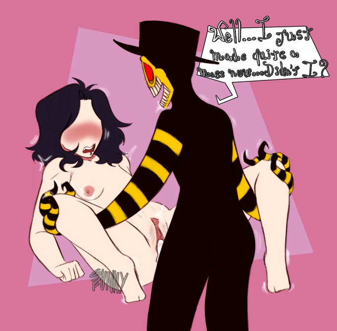 2d after_sex cum_in_pussy cum_inside dialogue doai dreams_of_an_insomniac lankmann long_fingers oc original_character pastra red_eyes self_insert sharp_teeth veldigun y/n