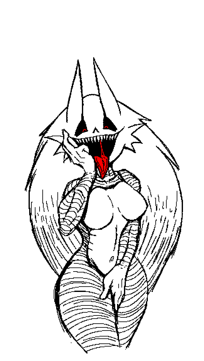 belly_button creepypasta featureless_breasts female female_focus female_only fingers_in_mouth ghastlybum hand_on_pussy kon_(scared_bum) looking_at_viewer nanodude78 nightmare_waifu red_eyes scared_bum sharp_teeth solo sonic.exe sonic.exe_(series) sonic_(series) tongue tongue_out