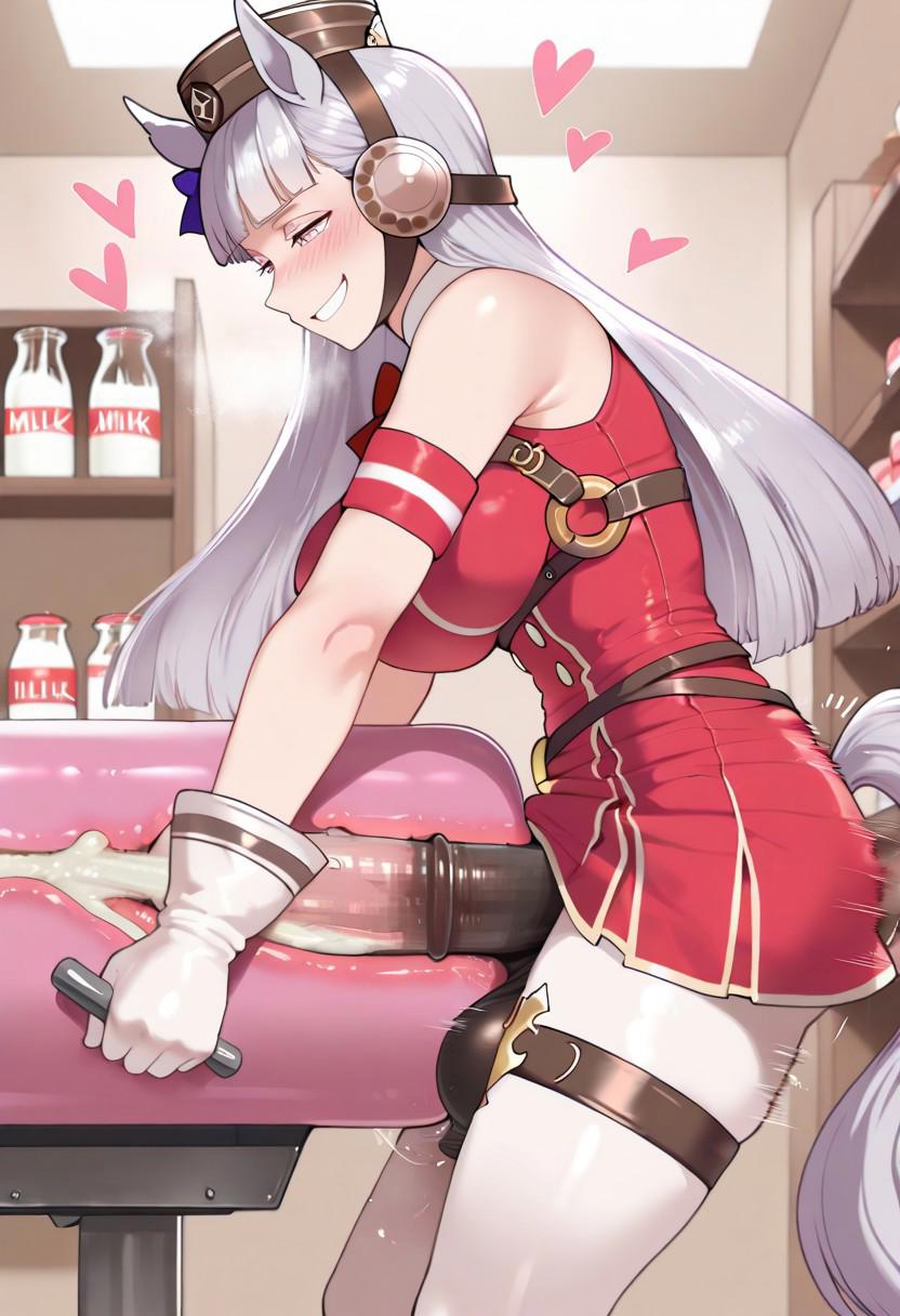 1futa, ai, ai art, ai generated, ai text, animal genitalia on humanoid, balls, blush, breasts, breeding mount, civitai, clothed, clothed futa, clothing, cock, dickgirl, ejaculation, equine penis, female, futa only, futanari, gloves, gold ship (umamusume), heart, horse ears, horse girl, horse tail, horsecock, horsecock on humanoid, huge balls, huge breasts, huge cock, huge penis, huge testicles, indoors, intersex, light skin, light-skinned futa, long hair, motion lines, penis, penis milking, pillbox hat, plumsandpeaches, purple eyes, smile, solo, solo futa, testicles, thighs, thrusting, umamusume, umamusume pretty derby, white hair