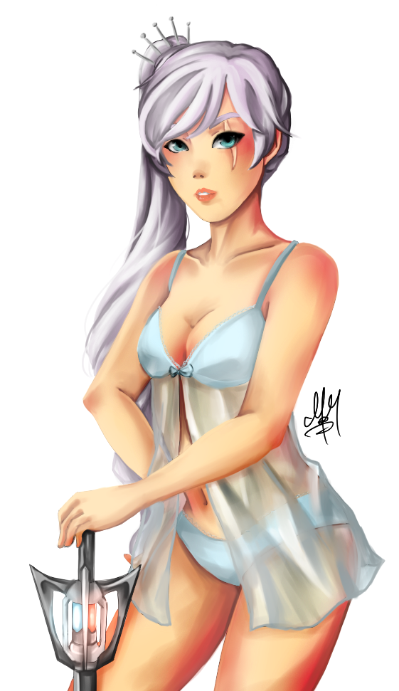 lingerie myrtenaster negligee rapier rwby sword tagme weapon weiss_schnee