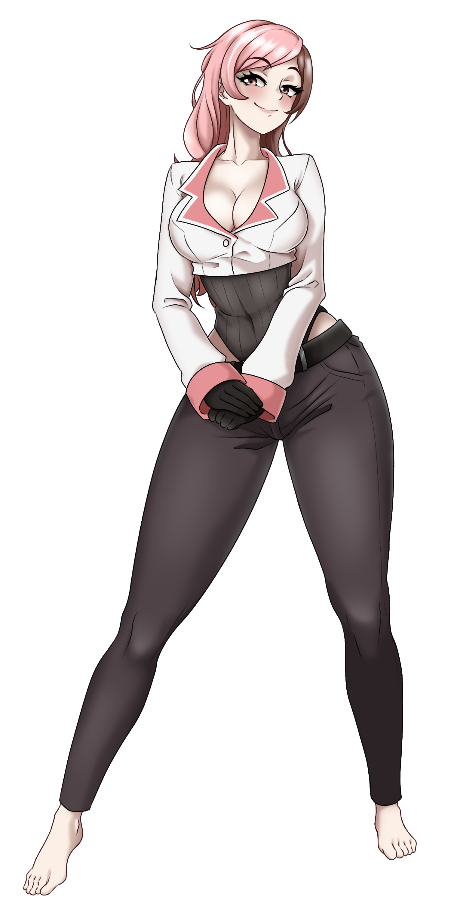 1girls, female, female only, leux 21, neo (rwby), rwby, solo, solo female, tagme, two-tone hair