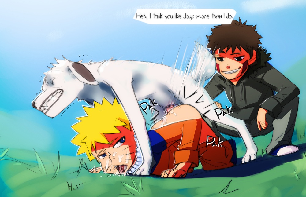 2boys, akamaru (naruto), anal, ass, bestiality, bottomless, canine, closed eyes, cum, cum in ass, cum in mouth, cum inside, cum on face, doggy style, feral, feral on human, feral on male, feral penetrating human, from behind, fur, gay, gay sex, human, human on feral, human only, interspecies, inuzuka kiba, male, male on feral, male on male, male only, male/male, mammal, multiple boys, multiple males, naruto, naruto (series), open mouth, oral, paws, penetration, sex, small dom big sub, uzumaki naruto, yaoi, zoophilia
