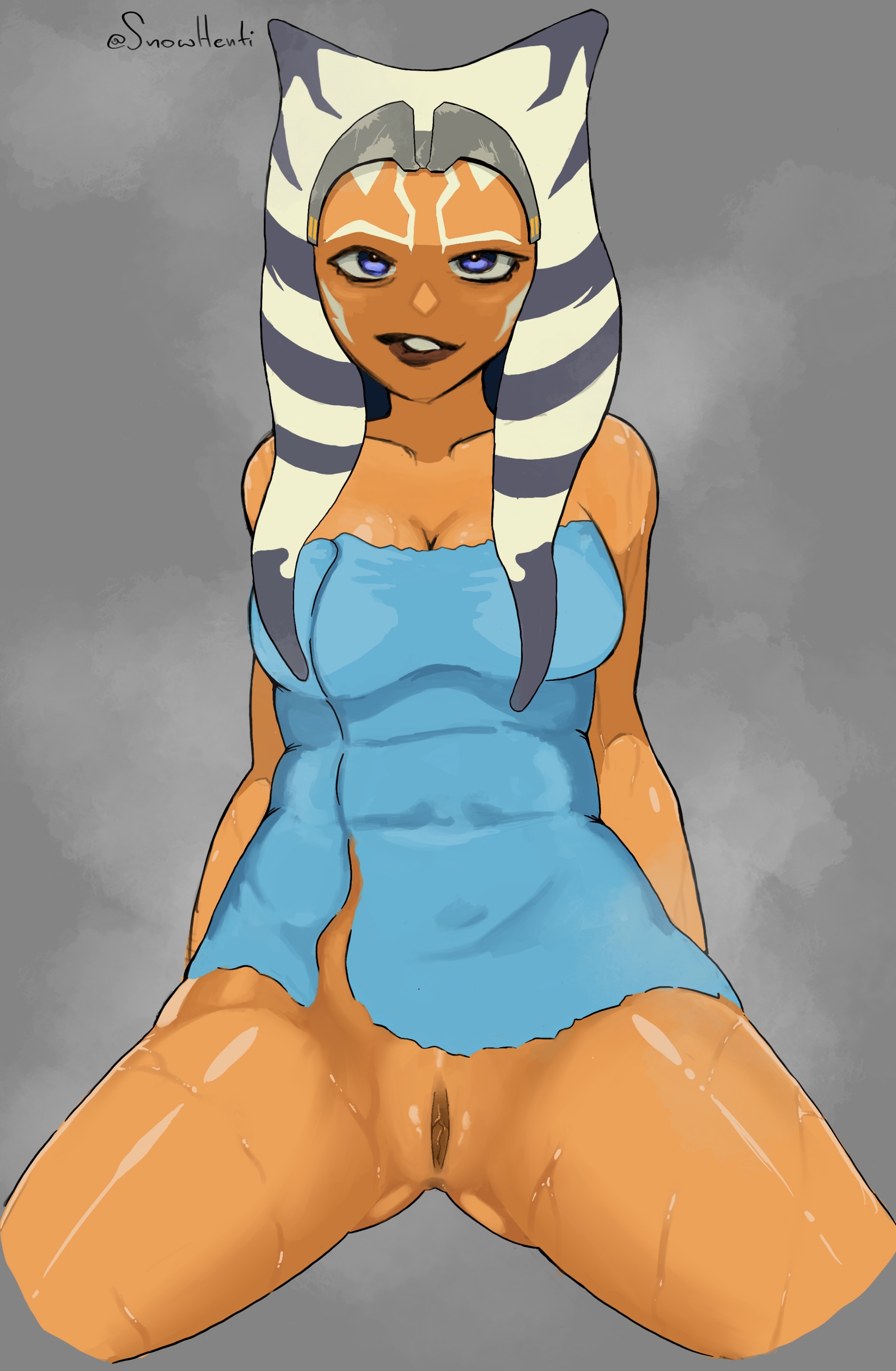 1girls, ahsoka tano, alien, alien girl, alien humanoid, ass, bath, bathroom, clone wars, color, dark labia, female, female only, horn, horny female, orange body, pussy, pussy juice drip, seductive, snowhenti, solo, star wars, steam, steaming body, tentacle hair, text, the clone wars: season seven, togruta, towel, towel only, wet