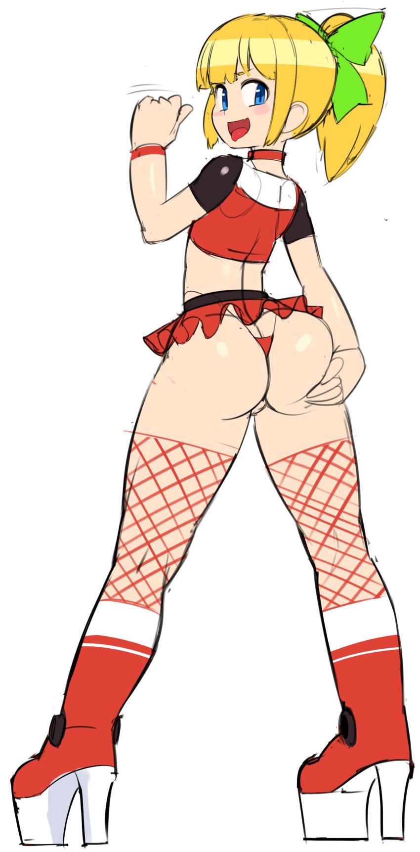android, android girl, capcom, female, mega man, mega man (classic), nisetanaka, nisetanaqa, robot, robot girl, robot humanoid, roll (mega man), tagme