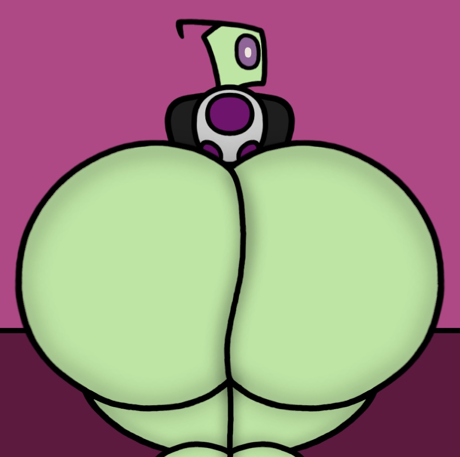 1boy alien antennae antennae_(anatomy) gay gigantic_ass gigantic_butt huge_ass huge_butt invader_zim irken looking_back_at_viewer male male_only nickelodeon nicktoons presenting_hindquarters purple_eye solo solo_male tallest_purple wik45