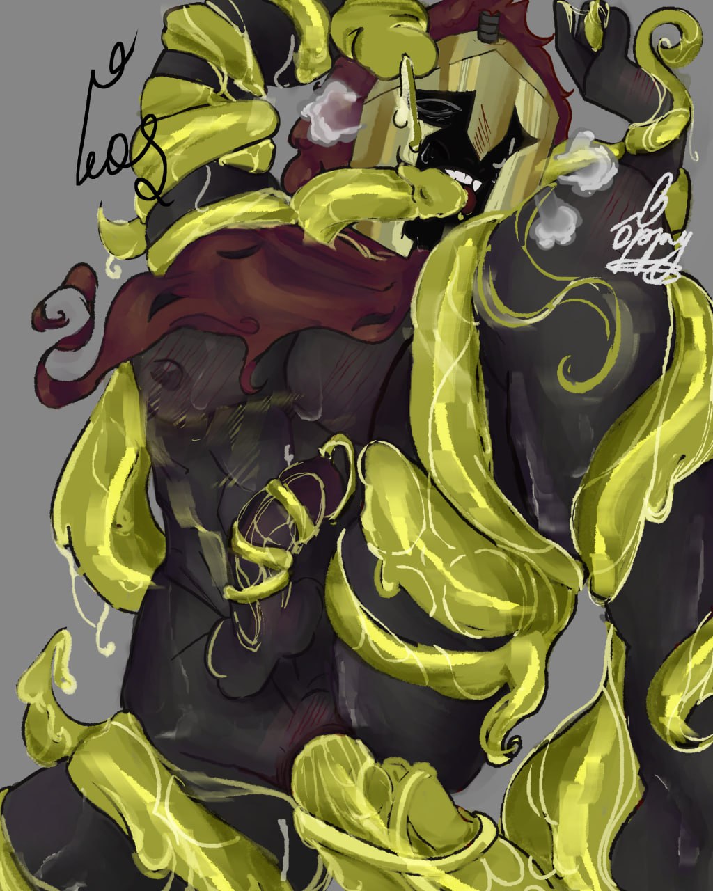 d3rlord3, gay, gay male, gay sex, mainecraft arg, minecraft, monster cock, tentacle, tentacle rape, tentacle sex, yellowking