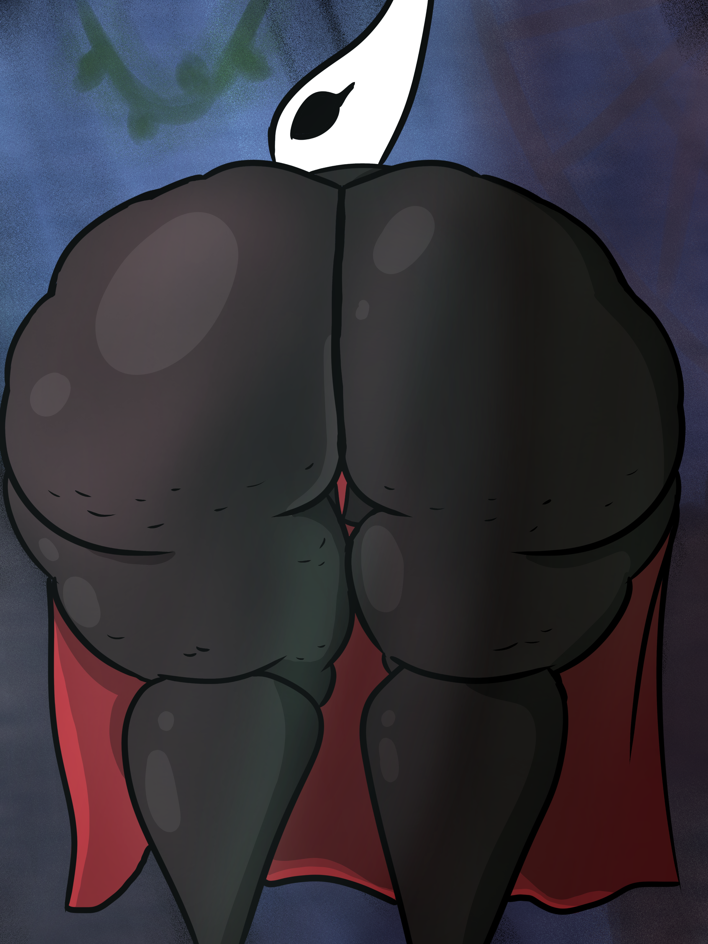 ass, ass focus, big ass, decano, hollow knight, hornet (hollow knight), huge ass, looking at viewer, looking back, mesmerizing ass