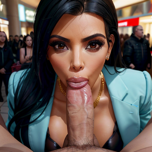 1girls ai_generated blowjob celebrity kim_kardashian pov promptchan promptchan.ai public public_sex real_person