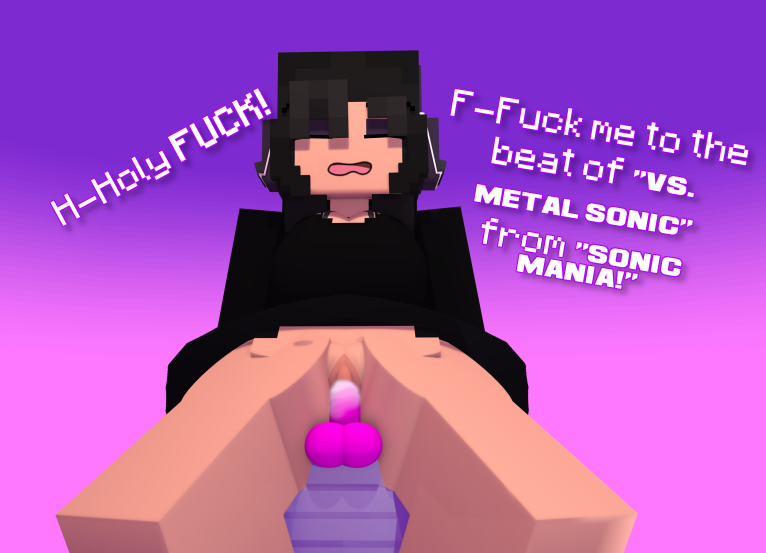 1girls 2022 3d black_t-shirt breasts closed_eyes extrafruitygirl female fruity_(extrafruitygirl) horny_female human_female humanoid mine-imator minecraft multicolored_hair no_panties no_pants open_mouth orgasm_face outside riding riding_dildo solo spread_legs tagme vaginal_insertion vaginal_penetration