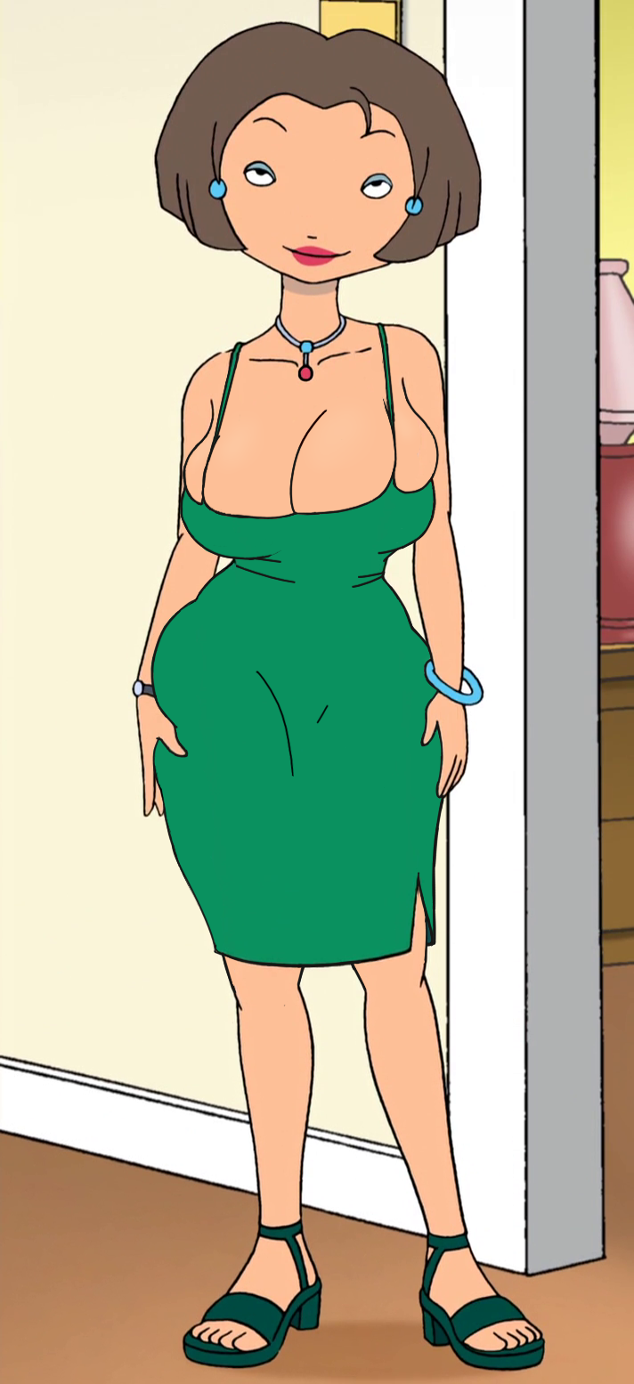 accurate_art_style alternate_ass_size alternate_breast_size bedroom_eyes big_ass big_breasts big_butt big_hips breasts breasts_bigger_than_torso cleavage cleavage_overflow dress edit edited edited_screencap green_dress hips hourglass_figure huge_breasts large_ass large_breasts large_butt milf mommy mother ms_tonitini necklace overflowing_breasts screencap screenshot screenshot_edit self_upload side_boob sideboob skindentation spaghetti_strap the_weekenders thick tight_clothes tight_clothing tight_dress tight_fit tino's_mom wide_hips yetig