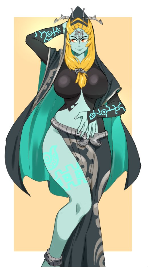big breasts, breasts, female, female only, midna, mossy (artist), nintendo, solo, tagme, the legend of zelda, twili midna, twilight princess