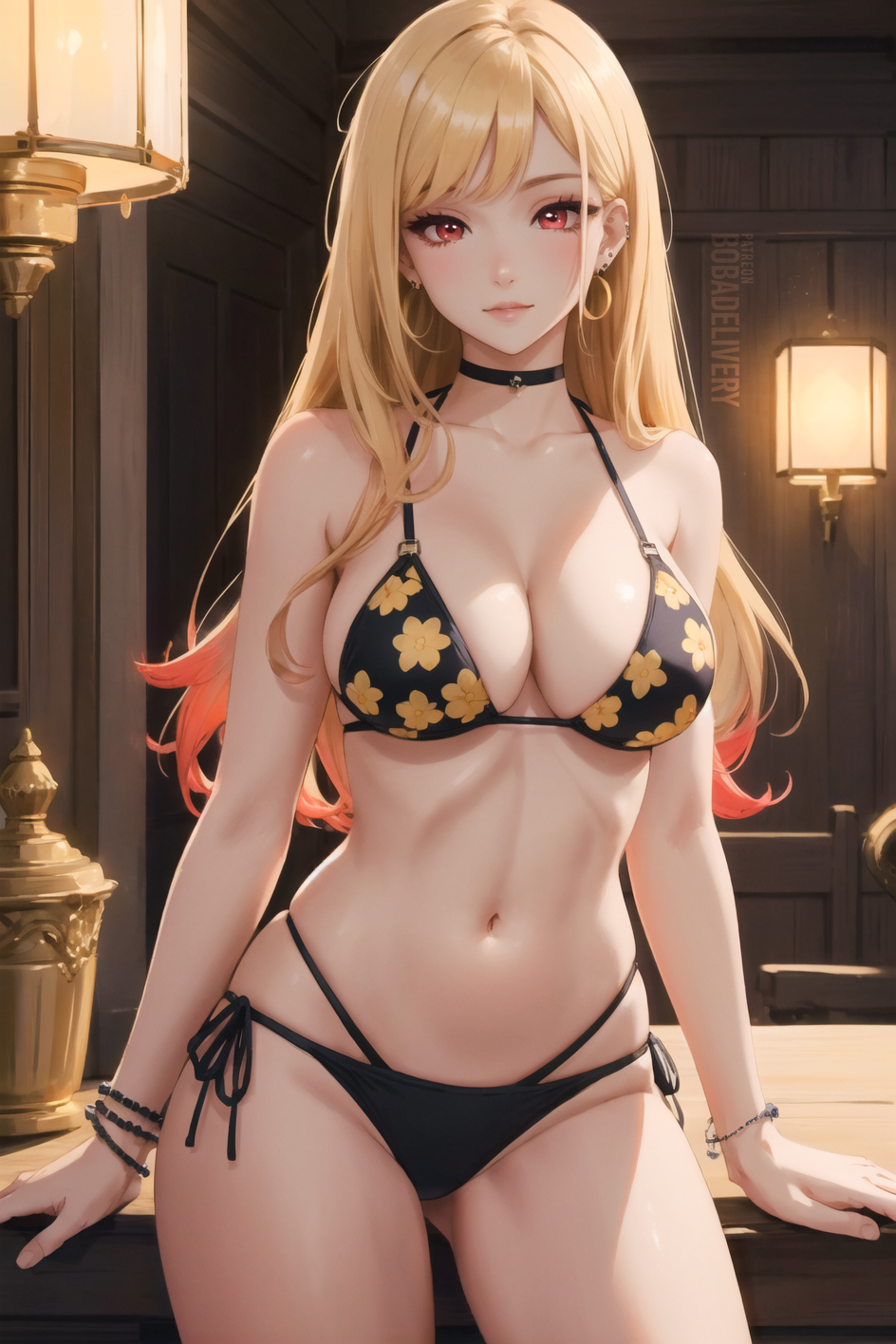 ai generated, blonde hair, bobadelivery, breasts, female, female only, kitagawa marin, nai diffusion, solo, sono bisque doll wa koi wo suru, stable diffusion