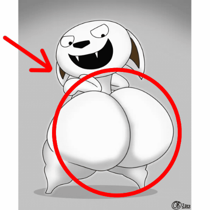 1boy animated anthro big_breasts breasts breathotter dopo_(movieunleashers) gay gif huge_ass male male_only meme shaking shaking_butt shitpost twerking