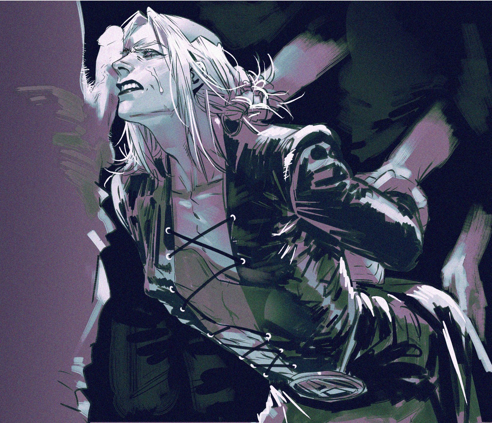 balls, erection, feminine faced male, feminine male, gangbang, gangrape, gay, grabbing, grabbing from behind, grabbing hair, hair, hair grab, jojo's bizarre adventure, leone abbacchio, lipstick, male, male/male, not ai generated, oral, oral sex, penis, pubic hair, raped, shounen jump, tagme, vento aureo, yaoi