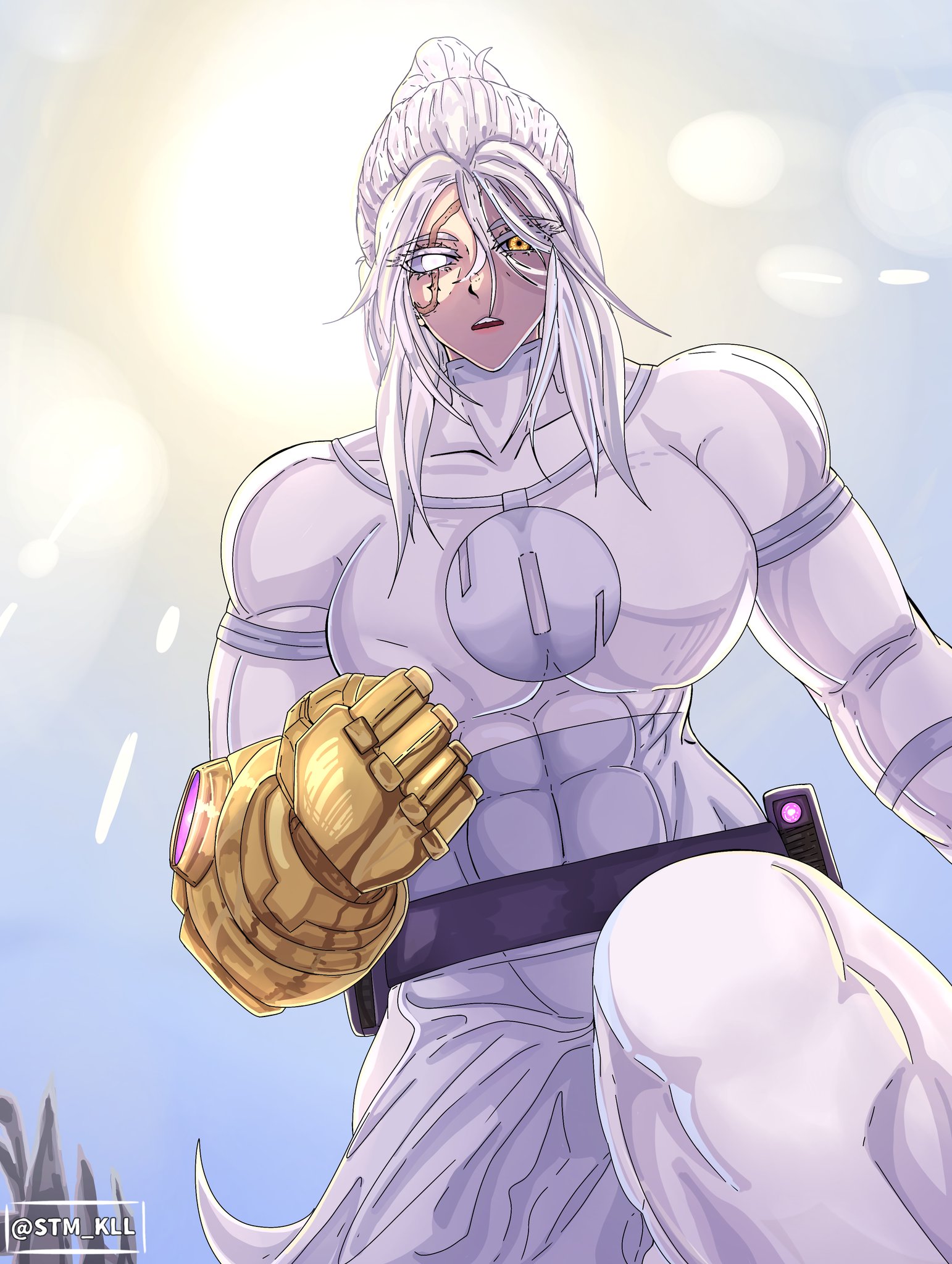 1girls, ass, big ass, big breasts, breasts, conquest (invincible), female, female conquest, genderswap, genderswap (mtf), huge ass, invincible, invincible (tv series), rule 63, stm kll, tagme, white eyes, white hair