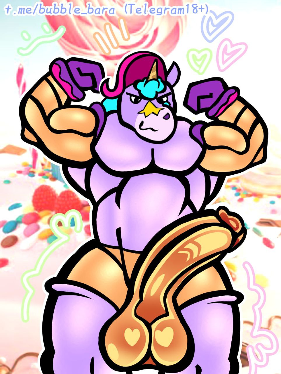 1boy 2d 2d_(artwork) athletic athletic_male balls berry_(brawl_stars) brawl_stars bubble_bara cock costume dick digital_drawing_(artwork) digital_media_(artwork) horse human human_only male male_focus male_only muscular muscular_male penis penis_out solo solo_focus solo_male supercell tagme